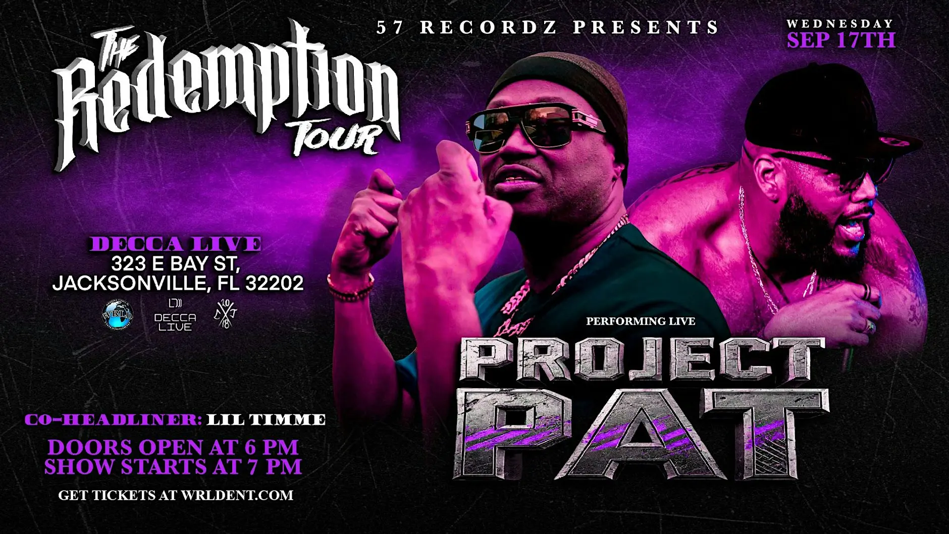 Project Pat live tour poster 2026